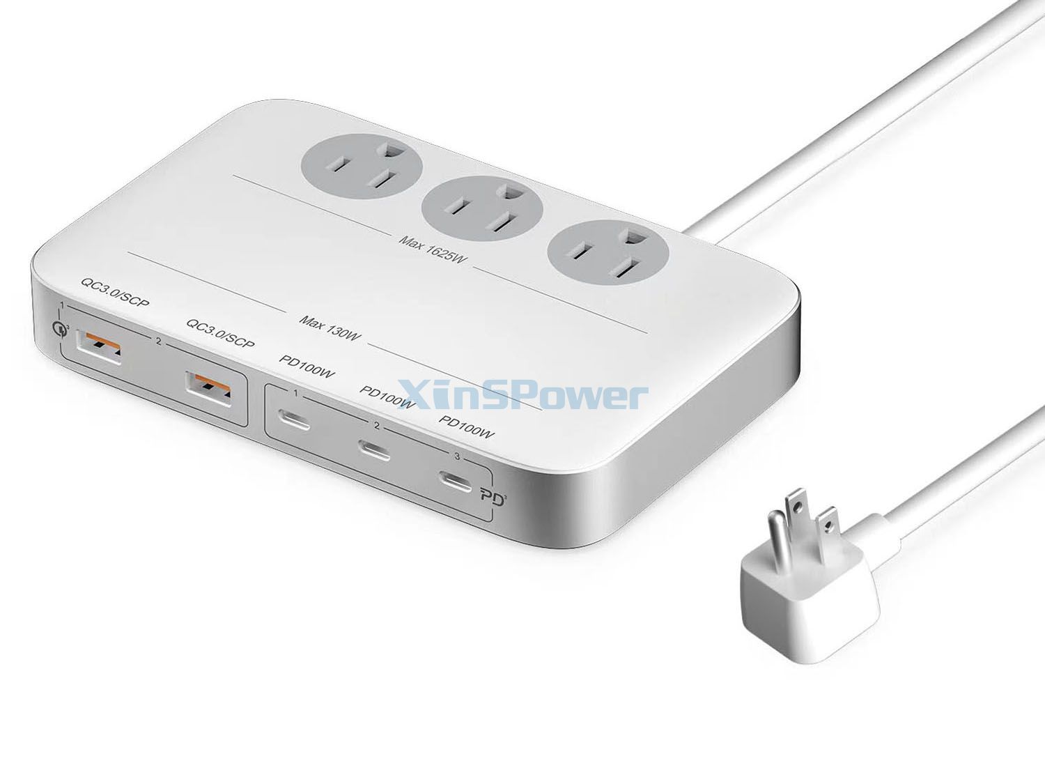 GaN 130W USB Power Strip