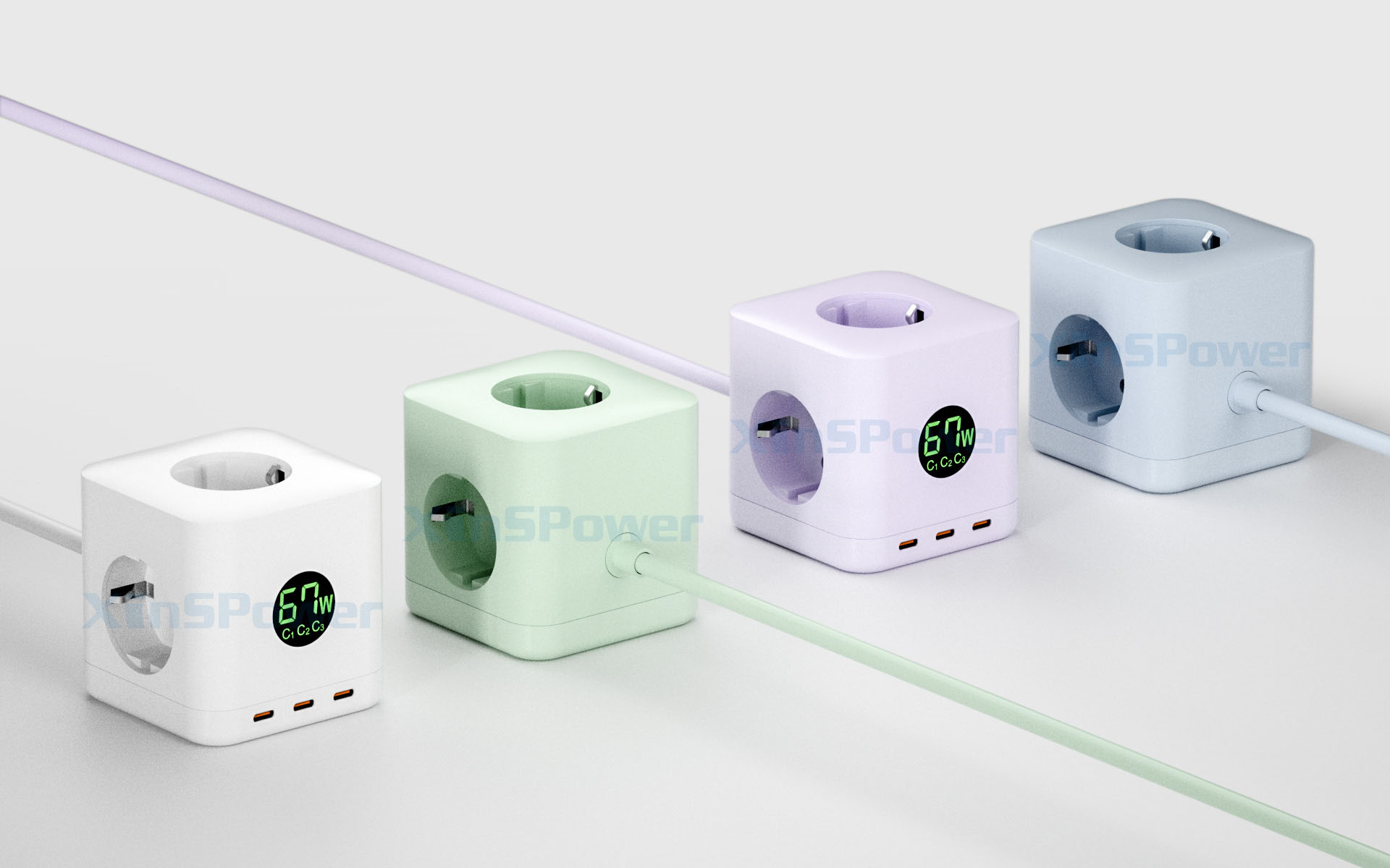 Japan USB Power Strip 67W