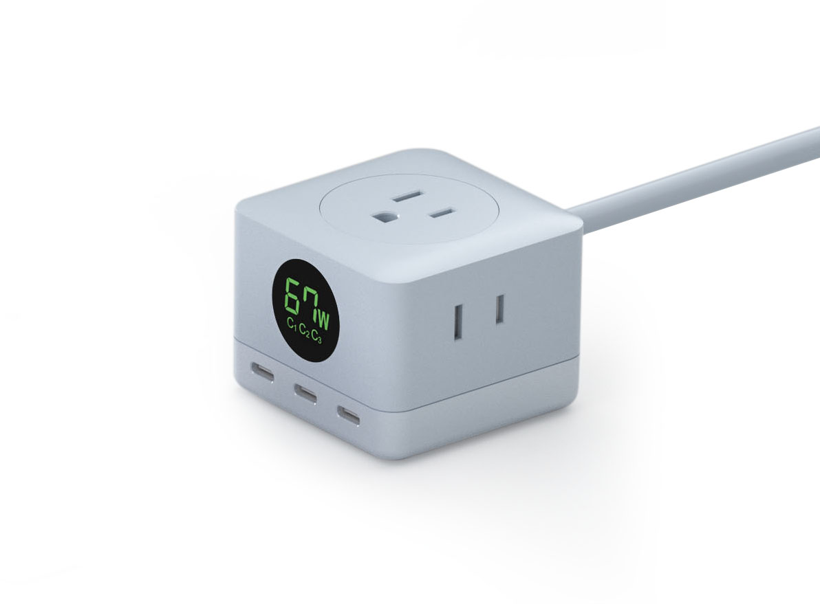 67W USB C GaN Power Strip